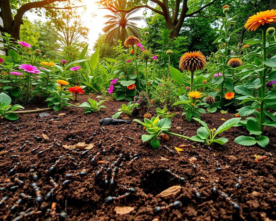 Verschiedene Ameisenarten im Garten
