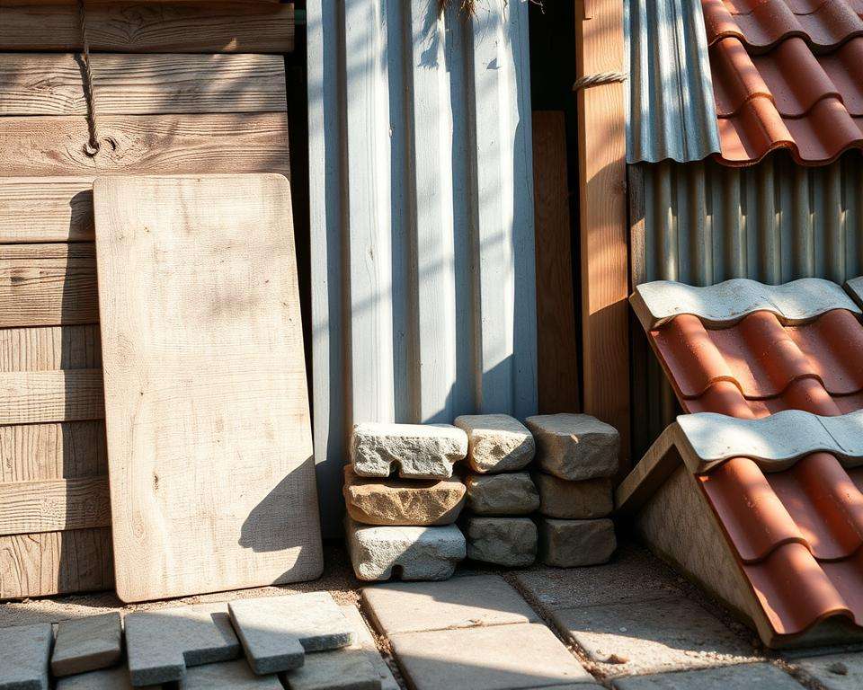 Verschiedene Materialien für Gartenhäuser Verschiedene Materialien für Gartenhäuser