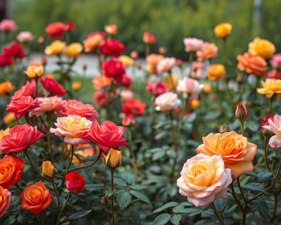 Verschiedene Rosenarten Schnitt