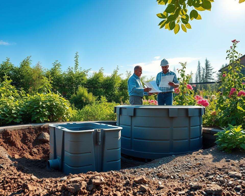 Versickerungsschacht Installation