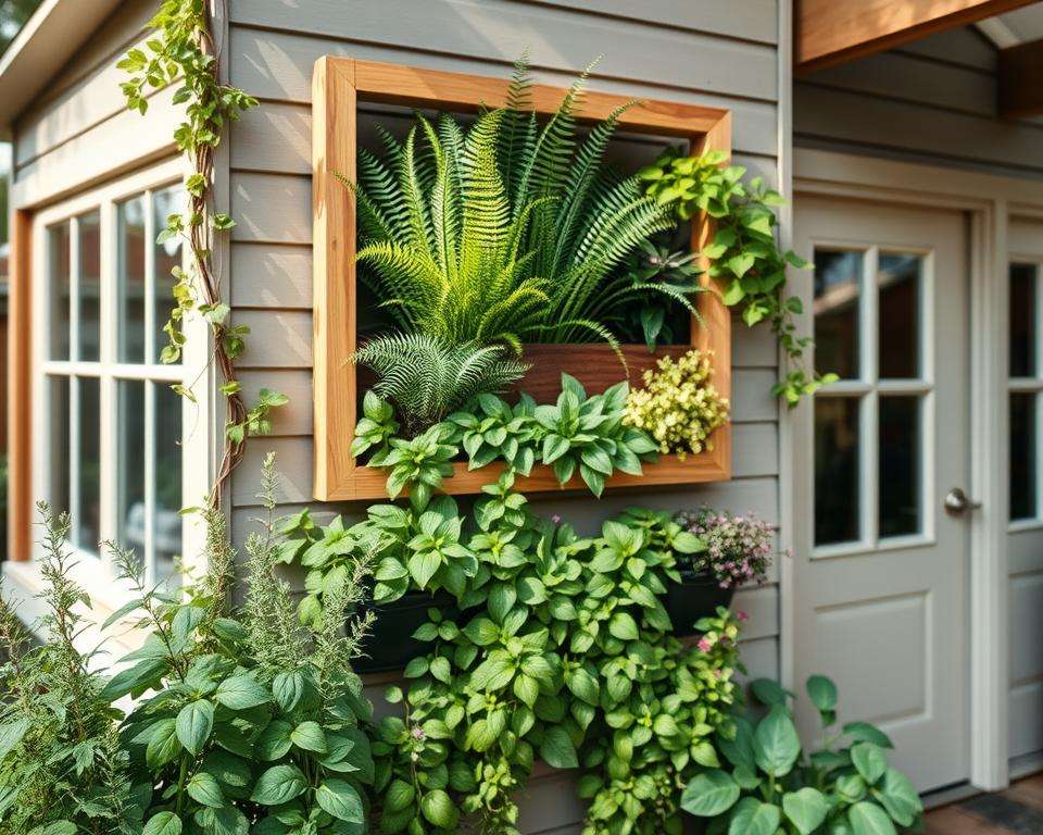 Vertikaler Garten Installation