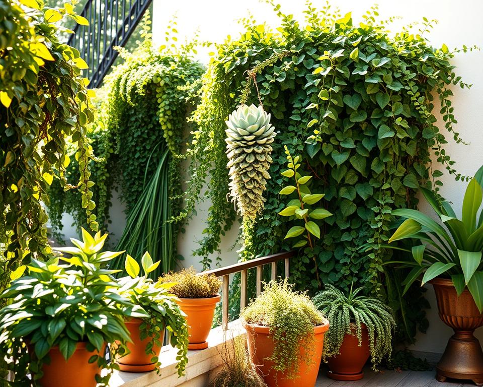 Vertikaler Garten Terrasse Inspiration