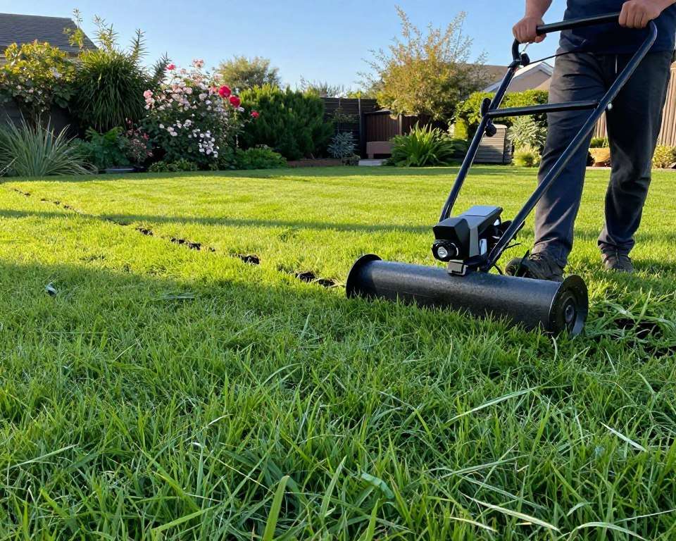 Vertikutieren Rasenpflege