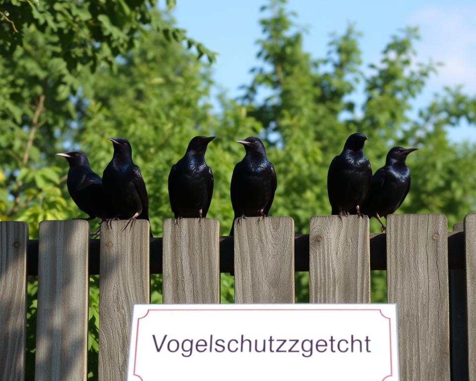 Vogelschutzgesetz und Stare im Garten