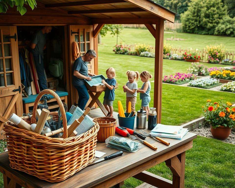 Vorbereitung Familienabenteuer Garten