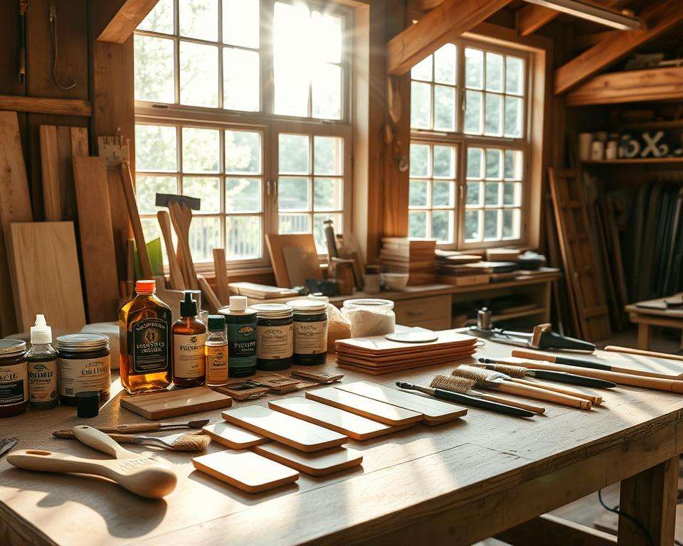 Vorbereitung Imprägnierung Materialien Vorbereitung Imprägnierung Materialien