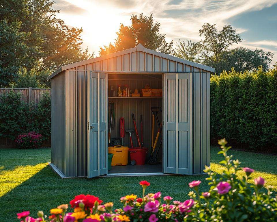 Vorteile Metall Geräteschuppen