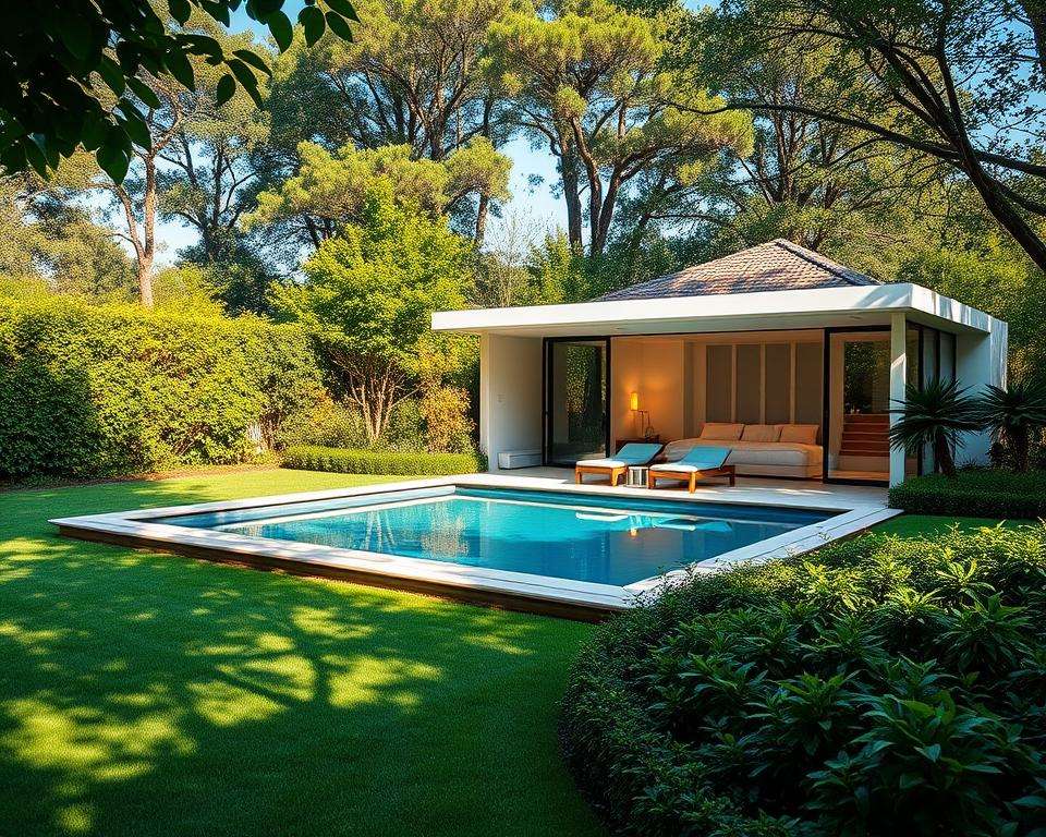 Vorteile Poolhaus Garten