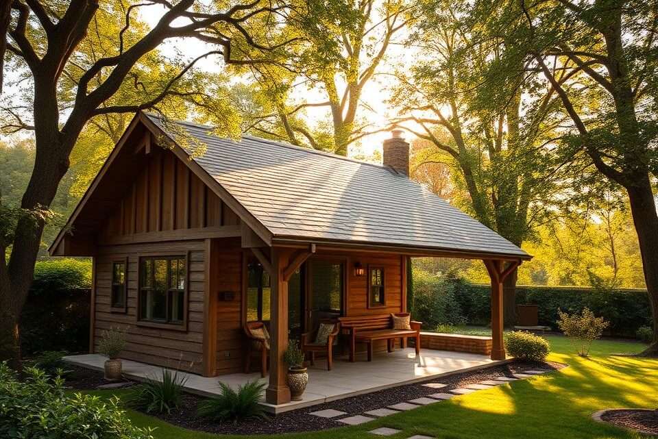 Vortele Gartenhaus mit Überdachung: Ihre Vorteile im Überblick