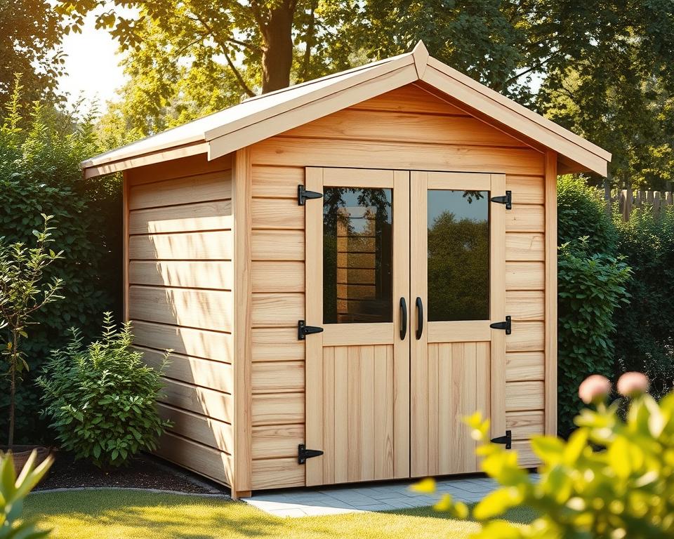 WPC Gartenhaus Reinigung und Pflege