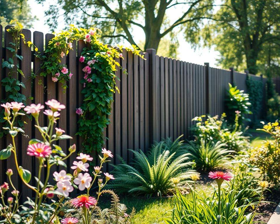 WPC Sichtschutzzaun Bepflanzung WPC Sichtschutzzaun Bepflanzung