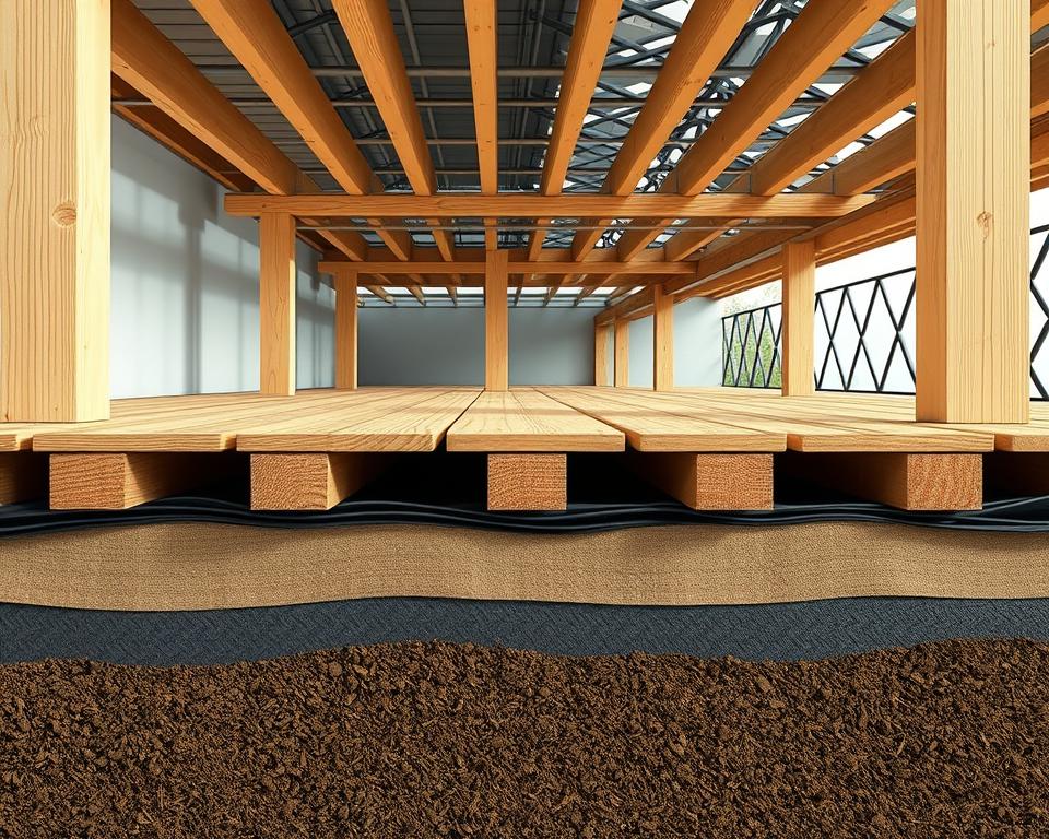 WPC-Terrasse Unterkonstruktion Aufbau