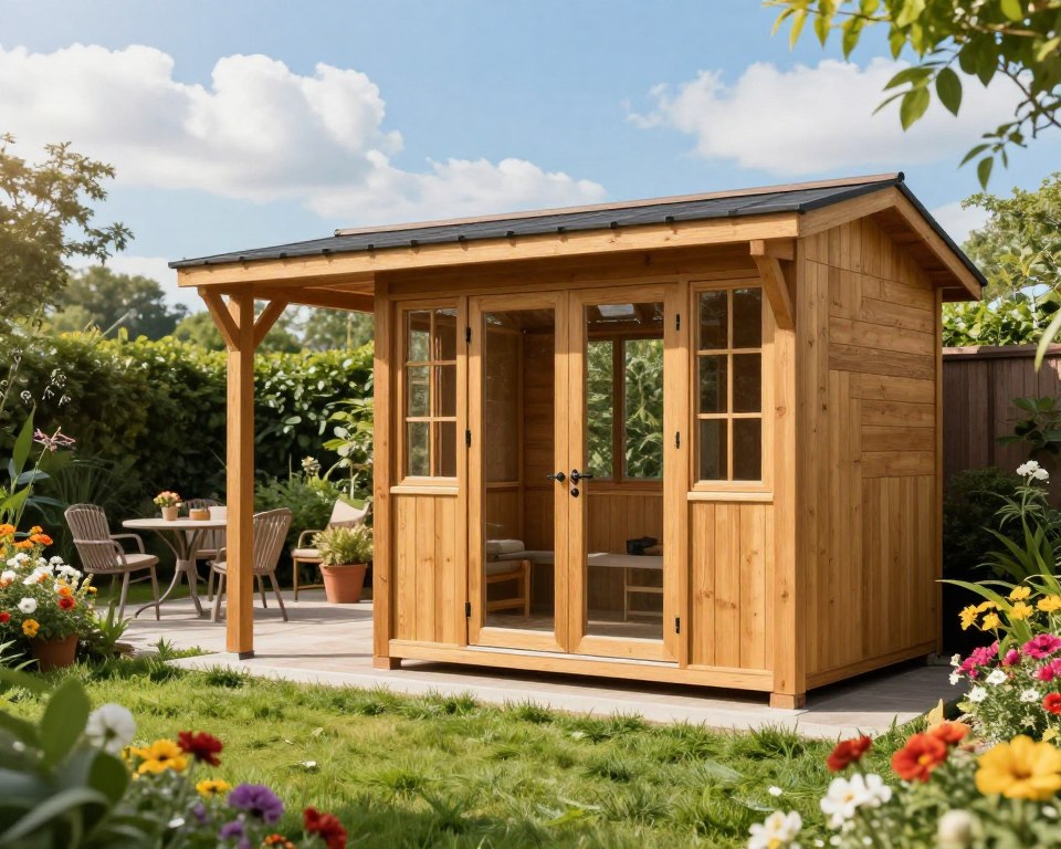 WPC UV Beständigkeit am Gartenhaus WPC UV Beständigkeit am Gartenhaus