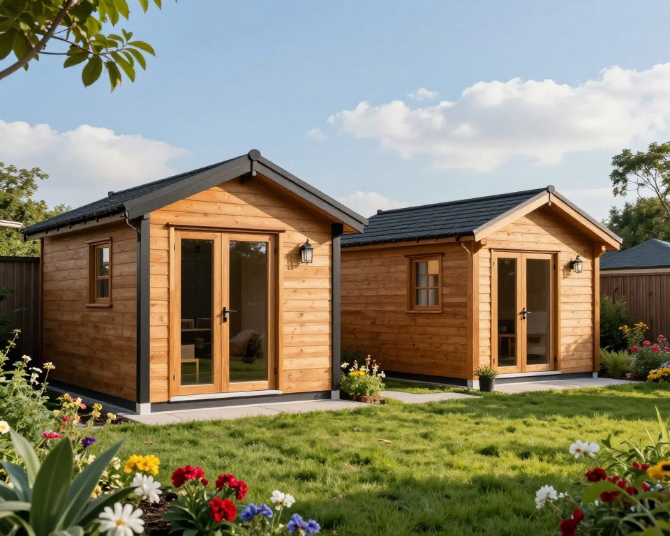 WPC oder Holz Gartenhaus WPC oder Holz Gartenhaus