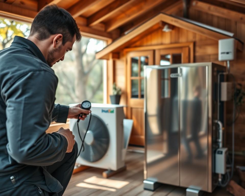 Wärmepumpe Wartung Gartenhaus