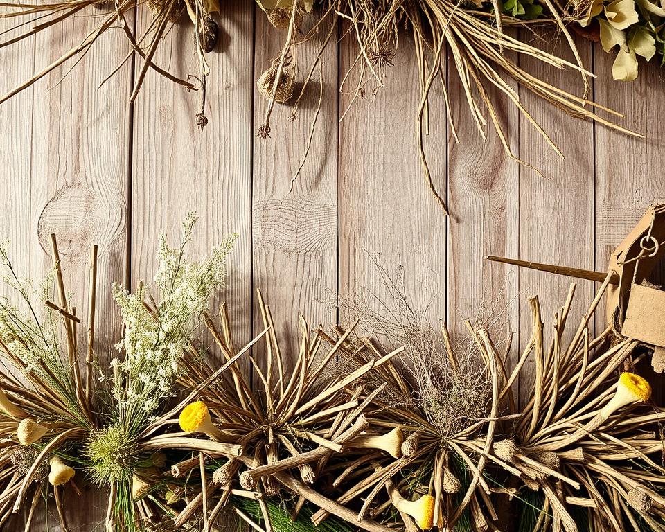 Wandkunst aus Naturmaterialien