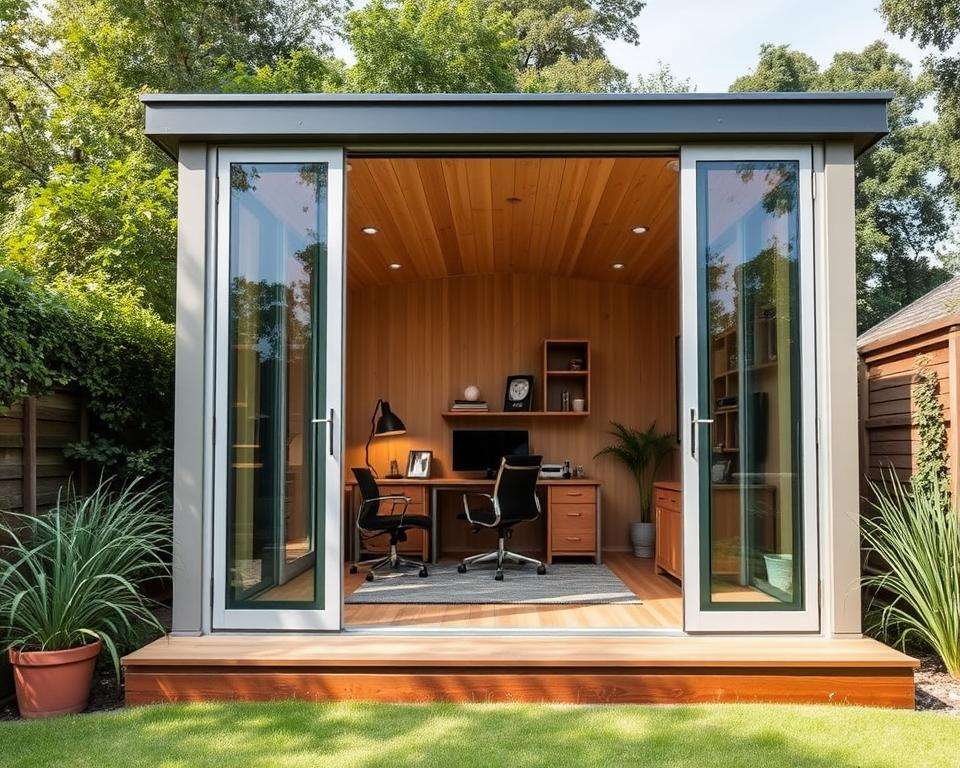 Wandstärke Gartenhaus Büro