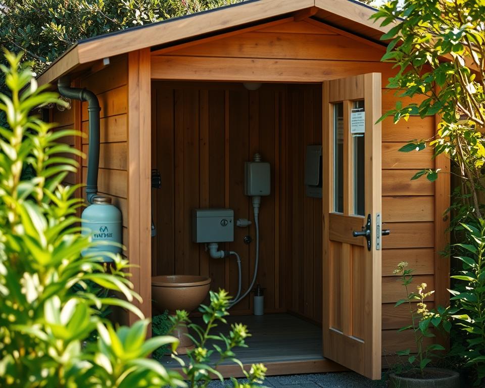 Wasser-Strom-Management im Gartenhaus