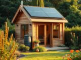 Wasser und Strom sparen im Holz-Gartenhaus