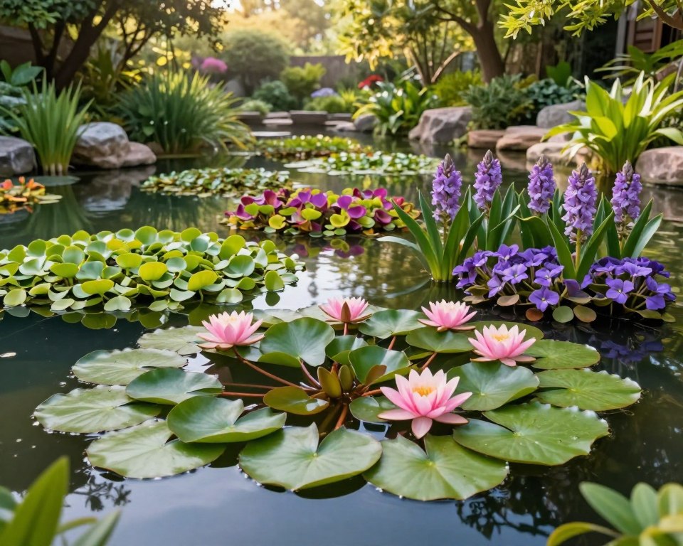 Wasserpflanzen für verschiedene Teichtypen