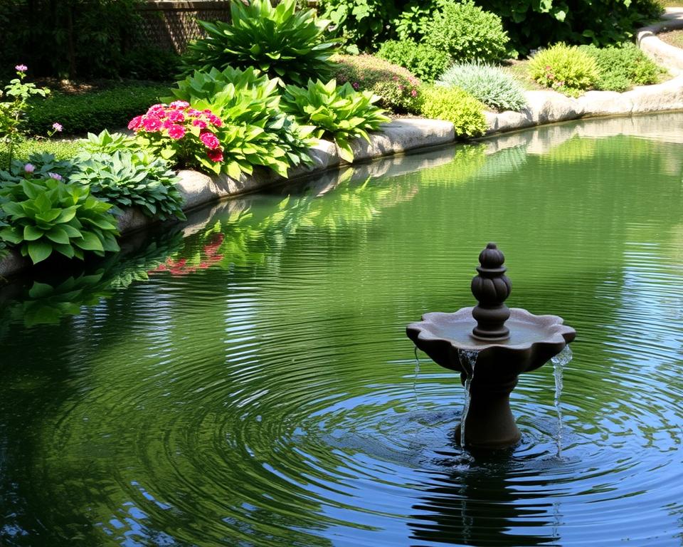 Wasserspiele im Garten