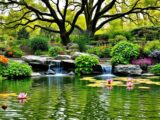 Wasserspiele: schöne Ideen für Teich und Garten