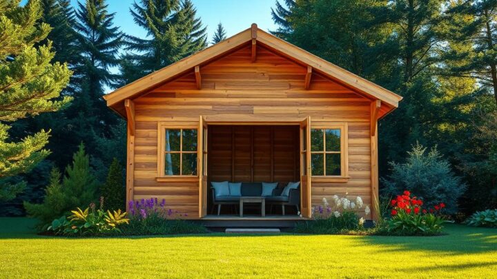 Welche Holzstärke eignet sich für ein Gartenhaus?
