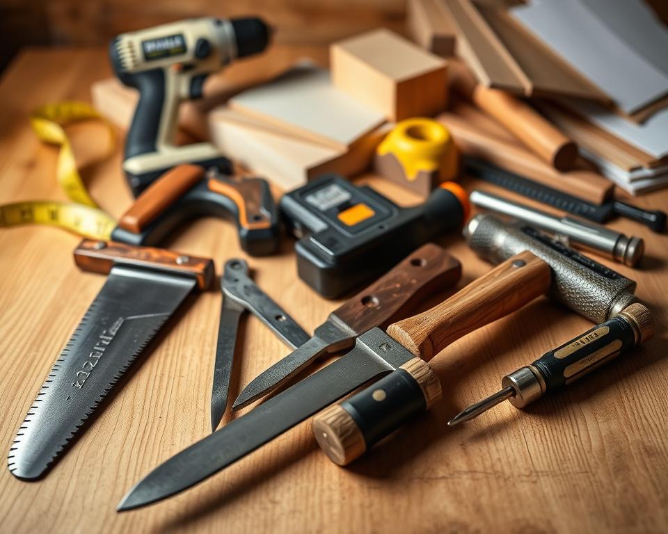 Werkzeug für Holzbriefkasten