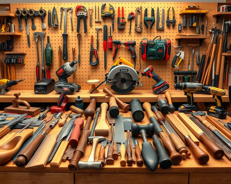 Werkzeuge für Holzverkleidung