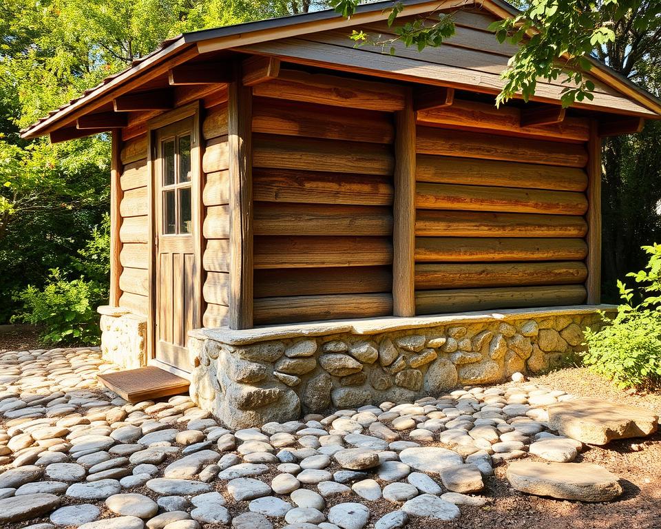 Wetterbeständige Außenwandgestaltung Gartenhaus