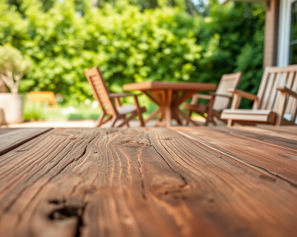 Wetterbeständiges Holz für Außenmöbel