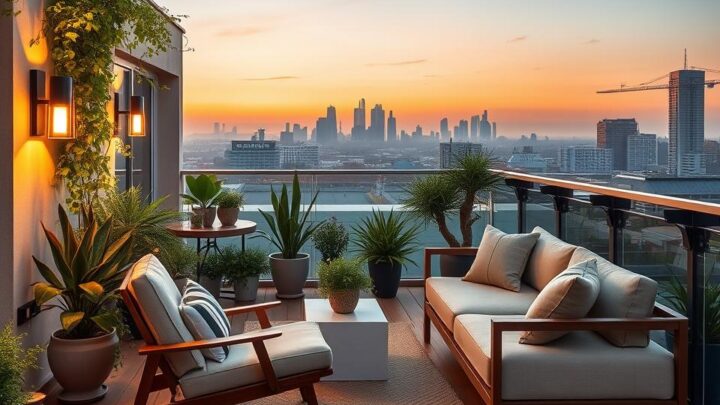Design trifft Funktion: Stilvolle Ideen für wetterfeste Balkon- und Terrassengestaltung