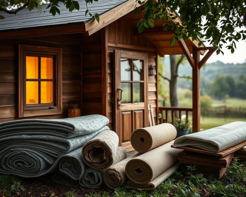 Wetterschutz und Isolierung für Gartenhaus