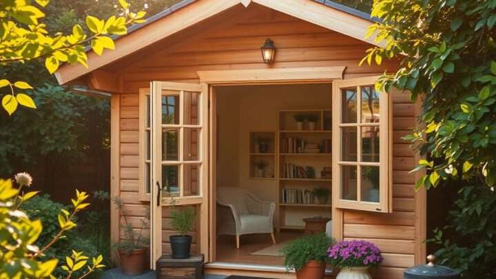 Wie Sie Ihr Holz-Gartenhaus im Sommer kühl halten: Anleitung und Tipps