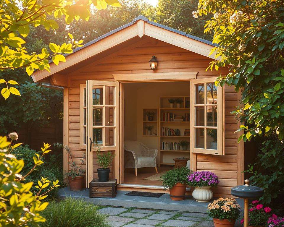 Wie Sie Ihr Holz-Gartenhaus im Sommer kühl halten: Anleitung und Tipps