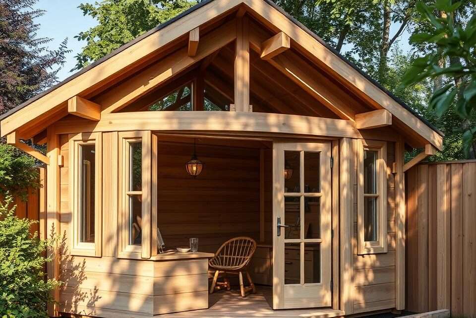 Anleitung: Wie baut man ein Eck-Holz-Gartenhaus