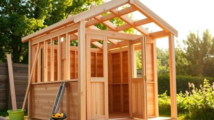 Wie lange dauert es einen Holz-Gartenhaus-Bausatz aufzubauen