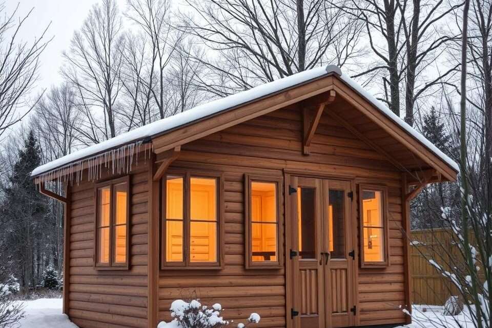 Wie mache ich mein Gartenhaus winterfest in einfachen Schritten?