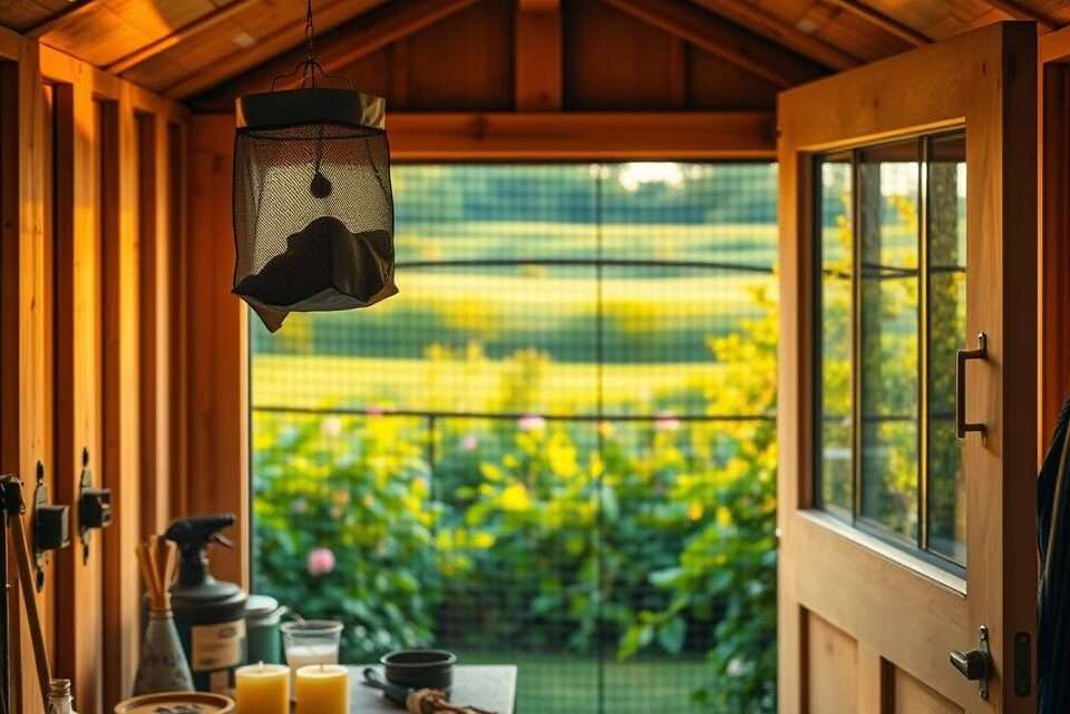 Wie man Fliegen aus Gartenhäusern und Schuppen fernhält