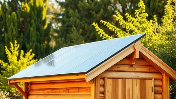 Wie man Solarpanels auf einem Gartenhaus installiert