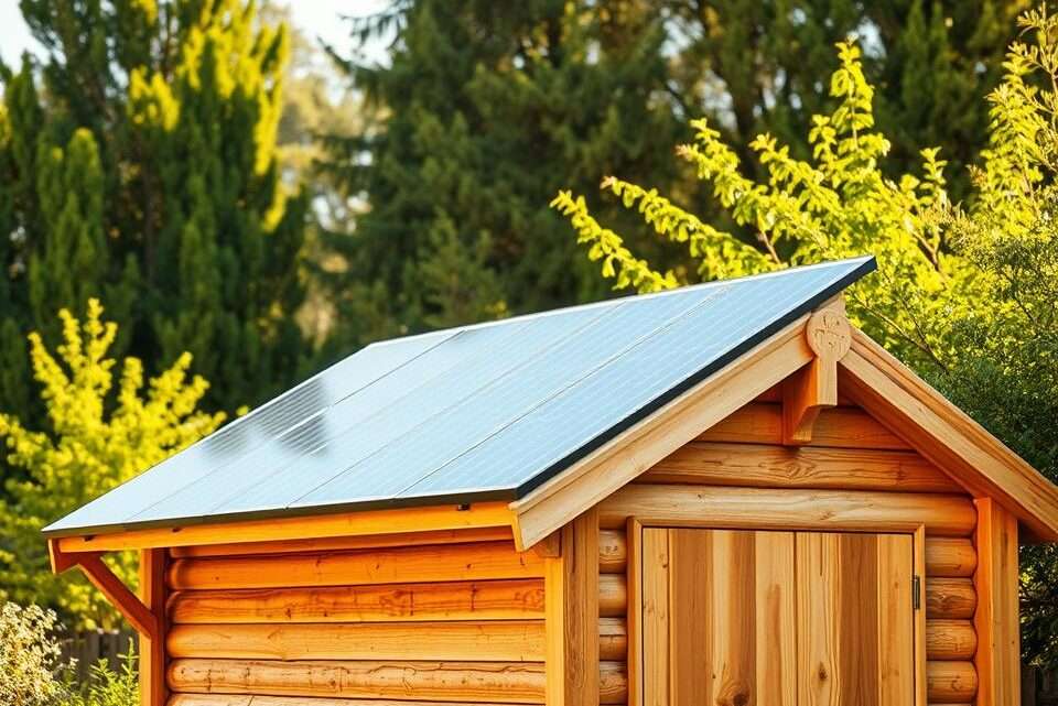 Wie man Solarpanels auf einem Gartenhaus installiert