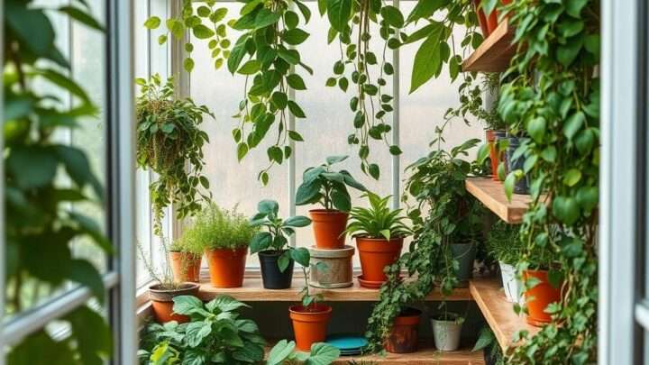 Wie man den Platz in einem kleinen Gewächshaus effektiv maximiert