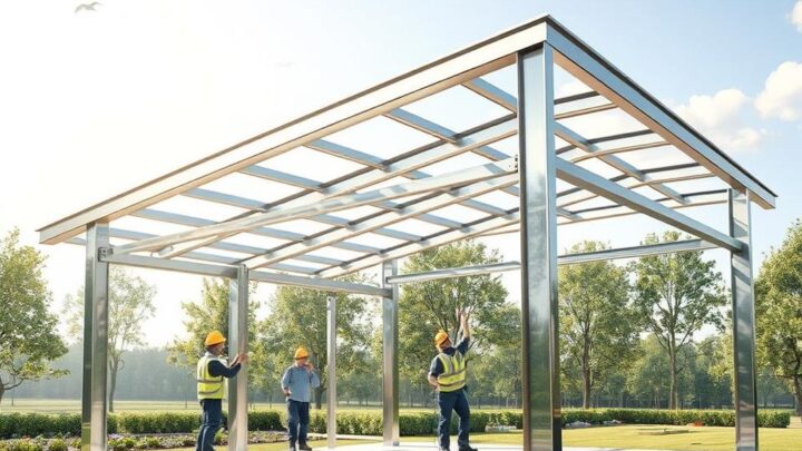 Wie man ein Metallpavillon aufbaut: Einfache Installations­tipps