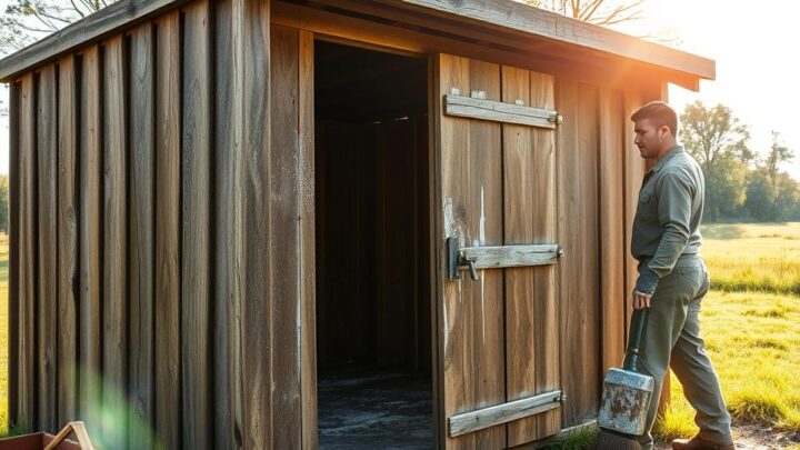 Wie man einen Holzschuppen reinigt: Schritt-für-Schritt-Anleitung