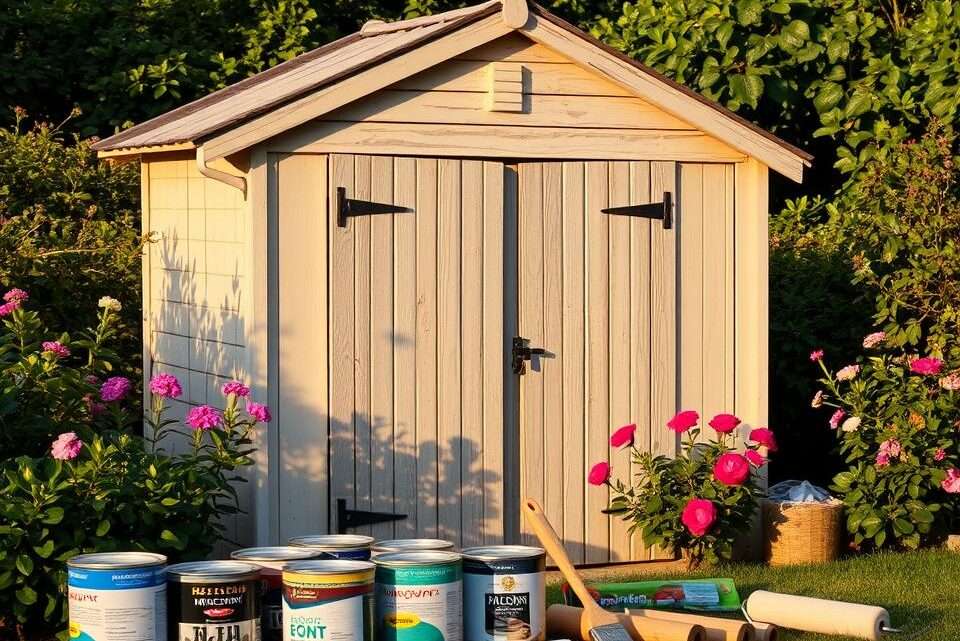 Wie viel Farbe benötigen Sie für einen Gartenschuppen?