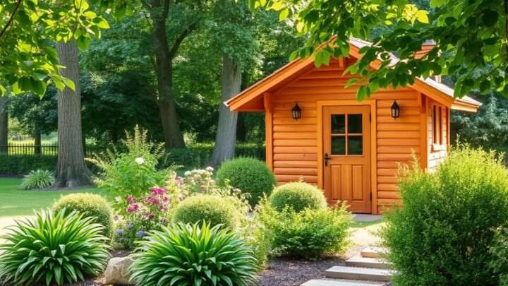 Wie weit muss ein Gartenhaus von der Grundstücksgrenze entfernt sein?