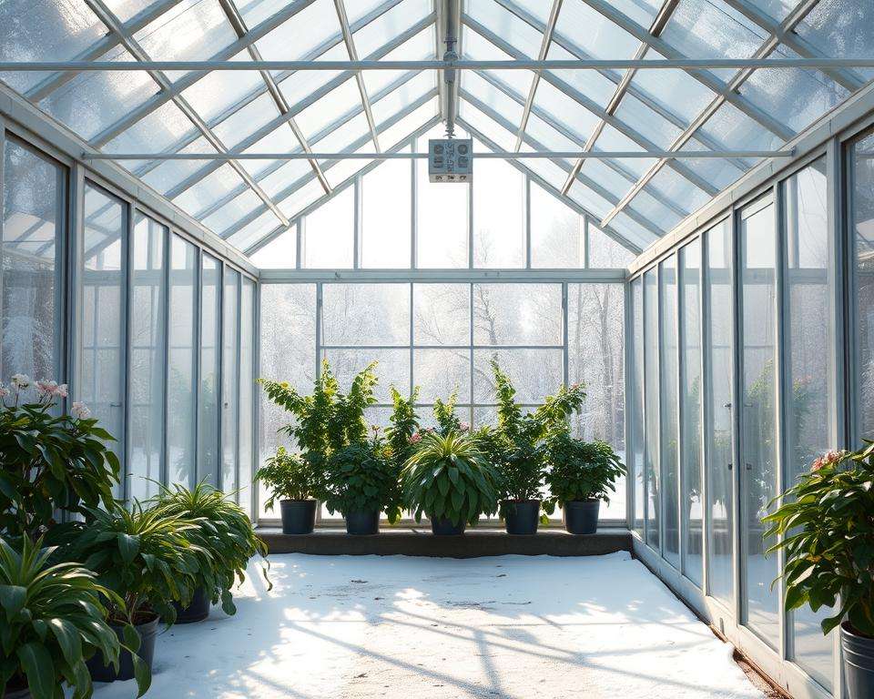 Winter Gewächshaus Anbau