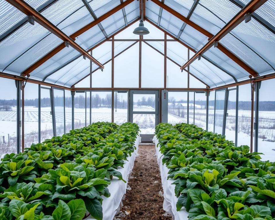 Winter Gewächshaus Planung Standort