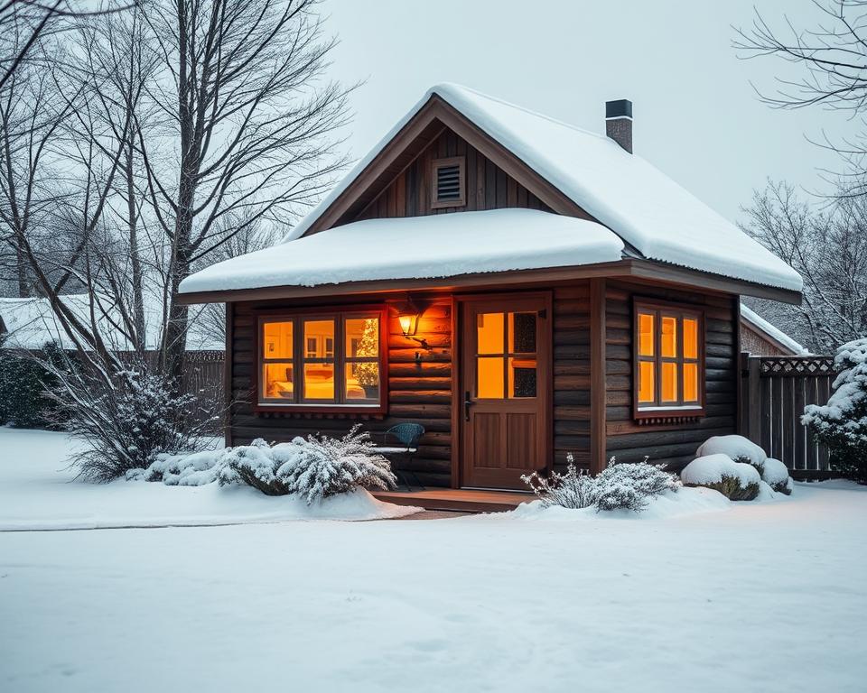 Winterfestes Gartenhaus mit Dämmung