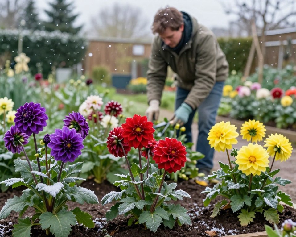 Winterharte Dahlien Pflanzung